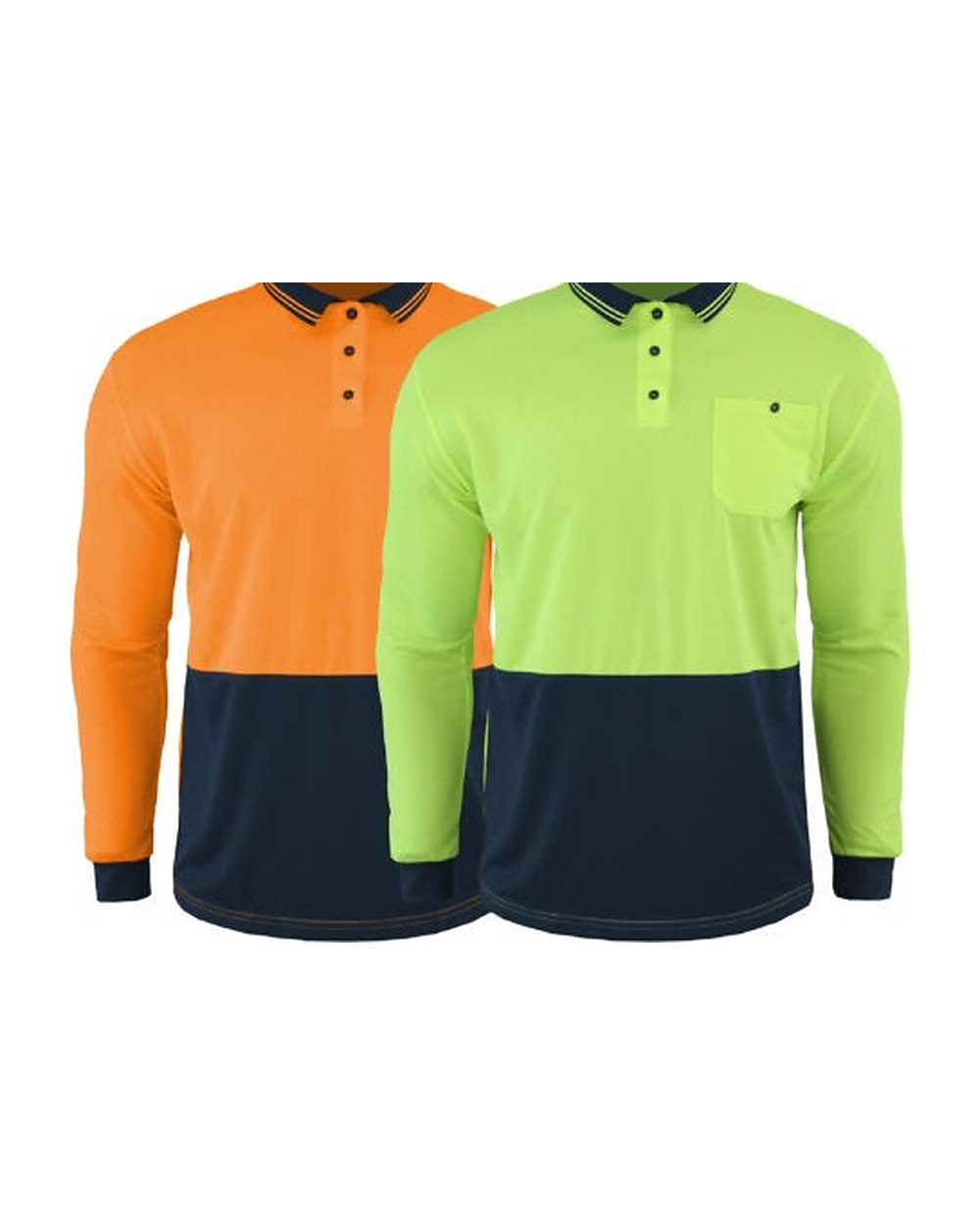 Hi Vis Polo Long Sleeve Cooler