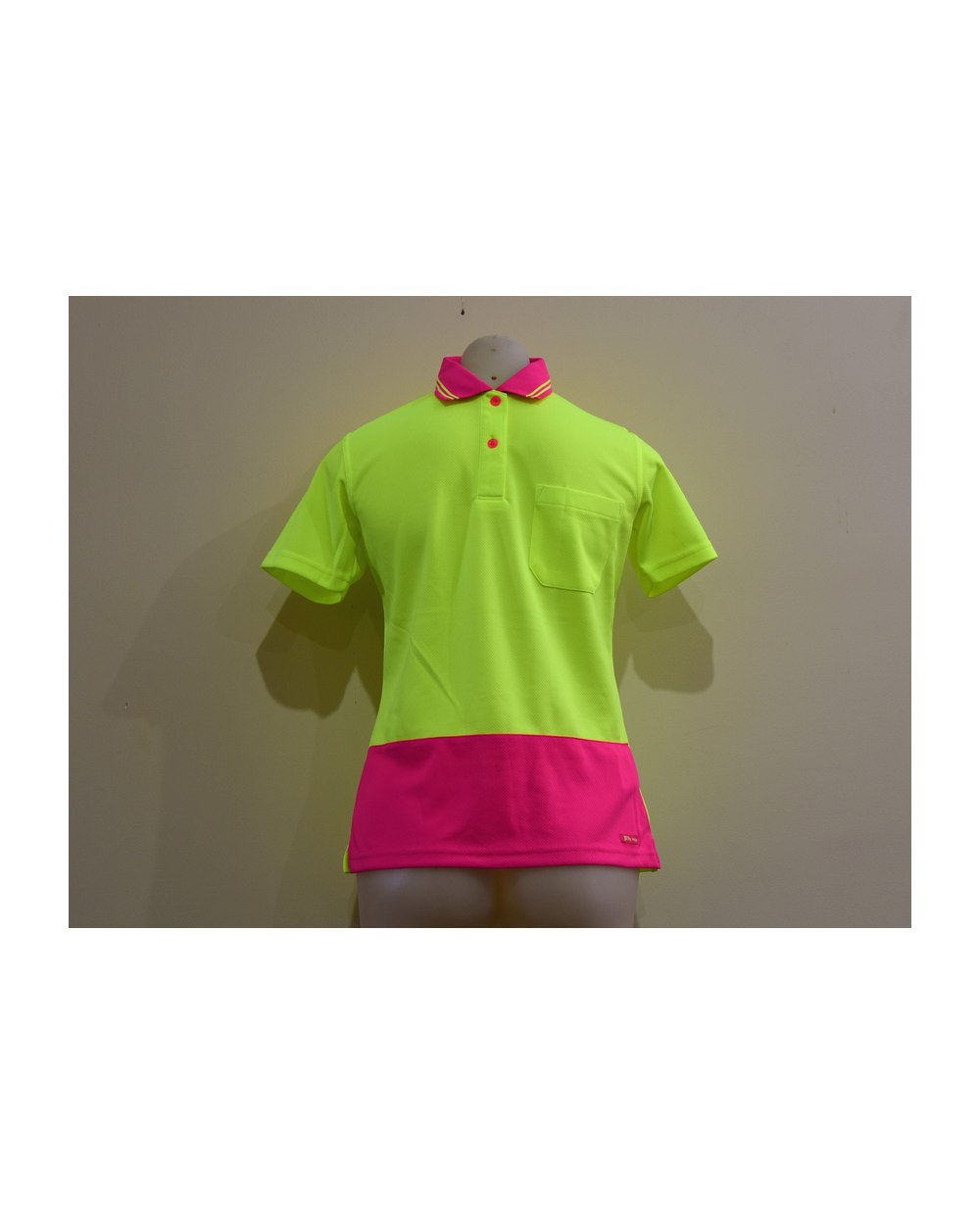 Hi Vis Polo Short Sleeve Pink