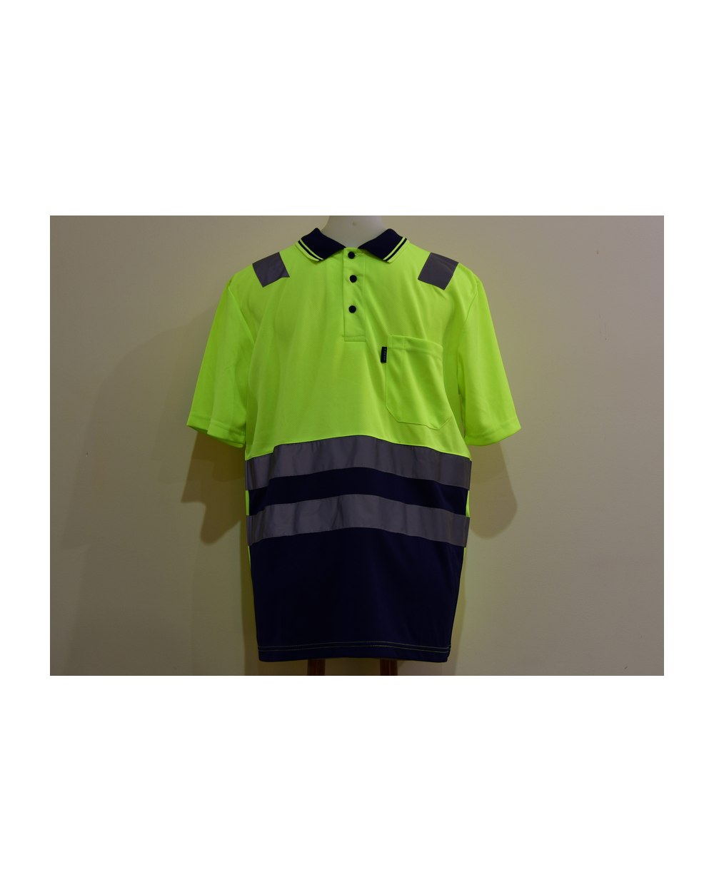 Hi Vis Polo Short Sleeve with Reflective Tape