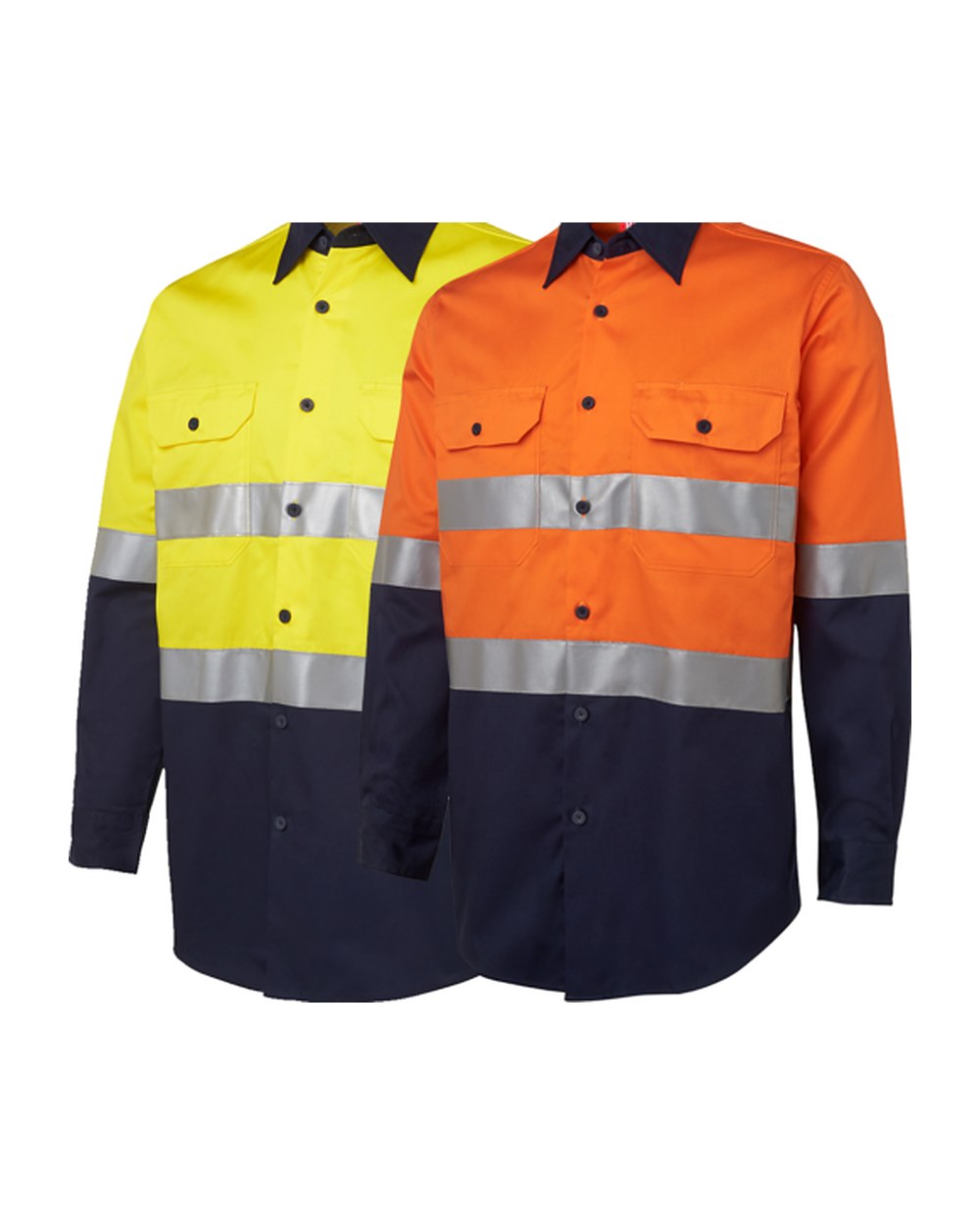 Hi Vis Shirt Long Sleeve with Reflective Tape