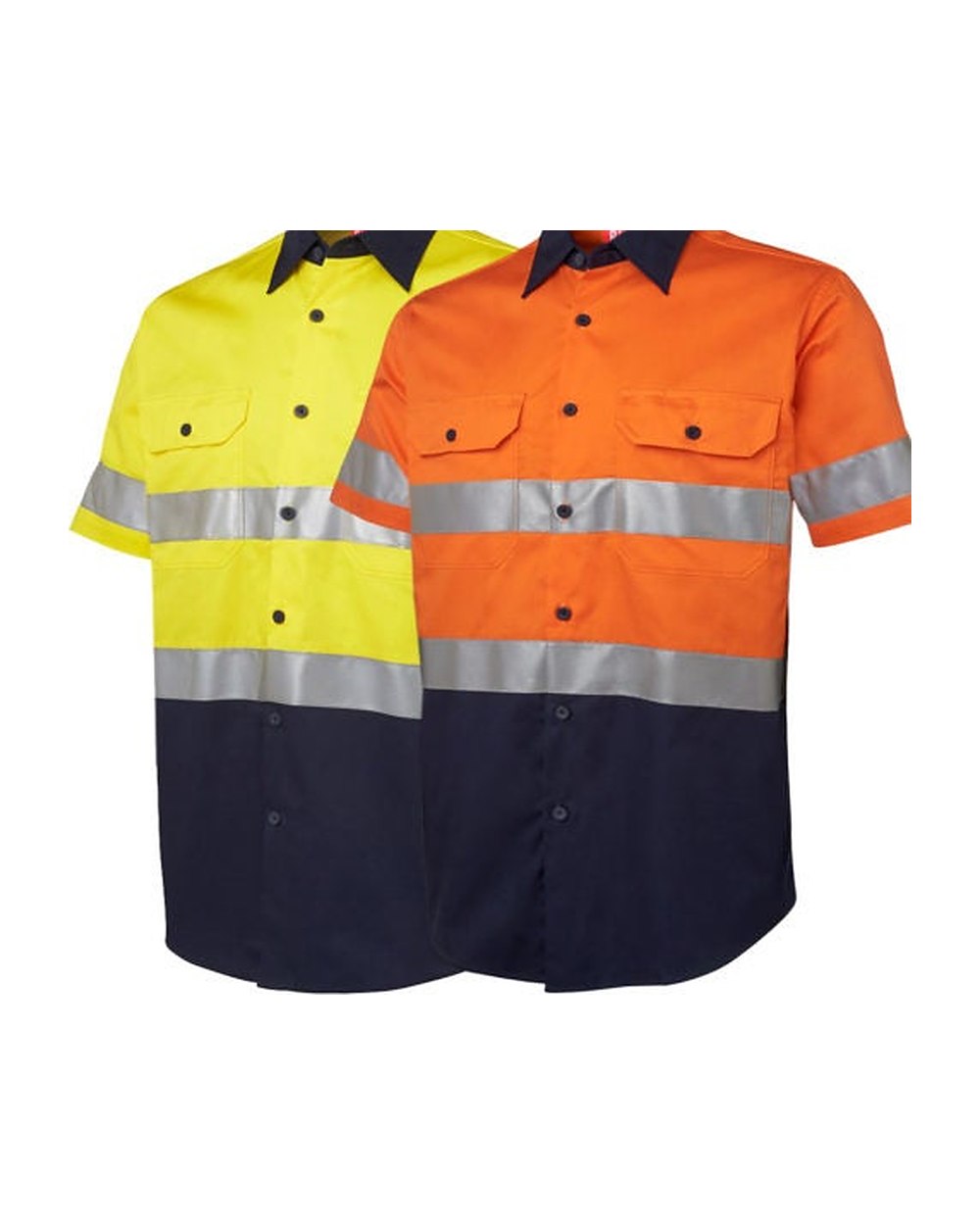 Hi Vis Shirt Short Sleeve with Reflective Tape