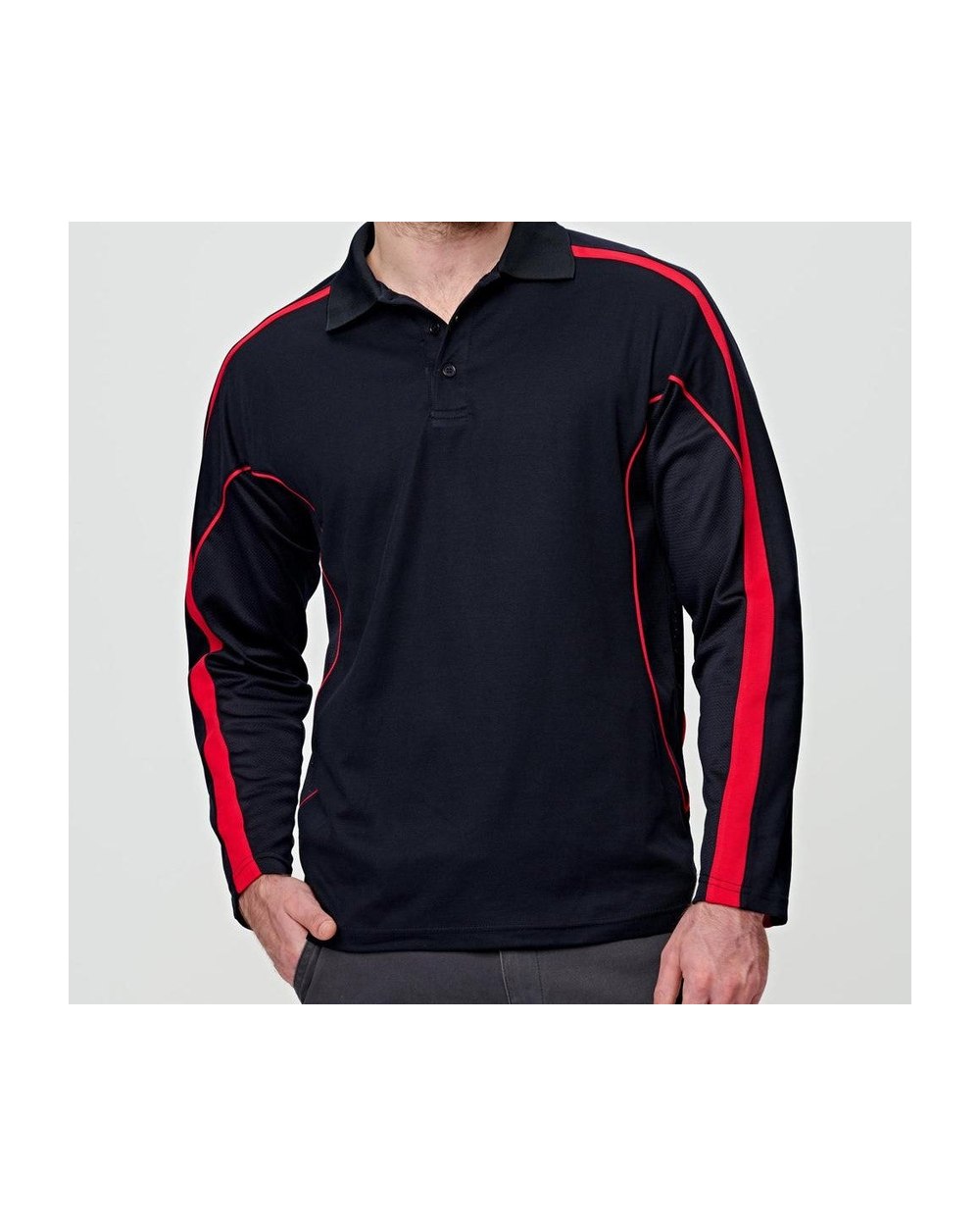 LEGEND PLUS TRUEDRY Fashion Long Sleeves Polo - MENS