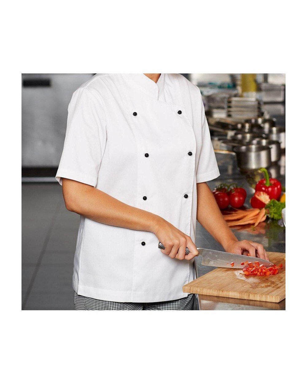 UNISEX Short Sleeves Chef Jacket